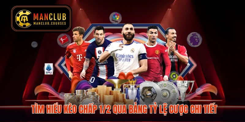 Tìm hiểu kèo chấp 1/2 qua bảng tỷ lệ cược chi tiết